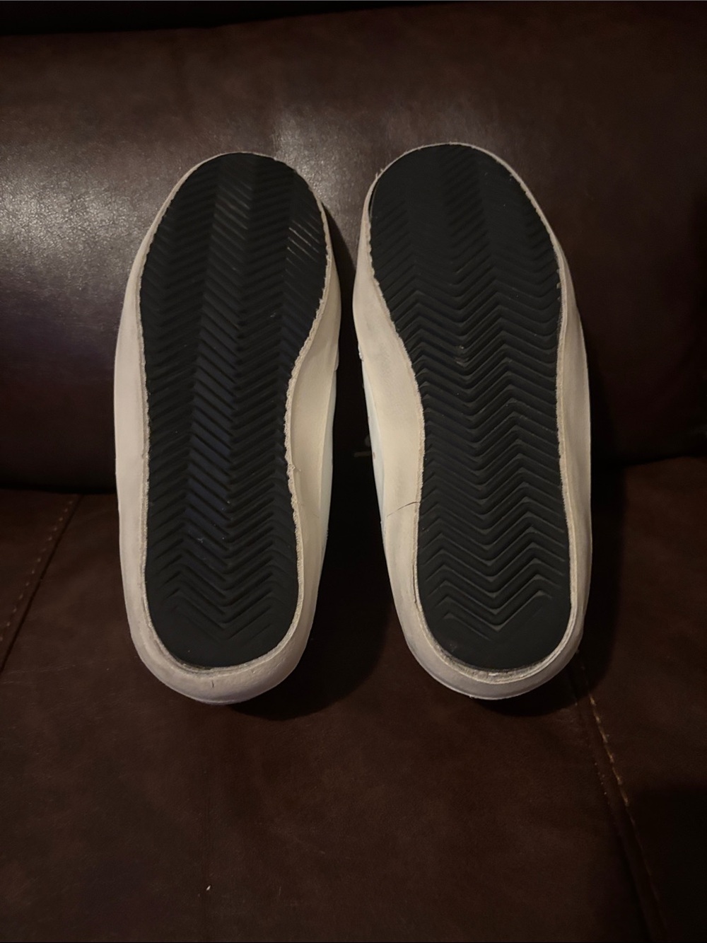 Golden Goose White Sneakers with Gray Star Accent - Picture 8 of 13